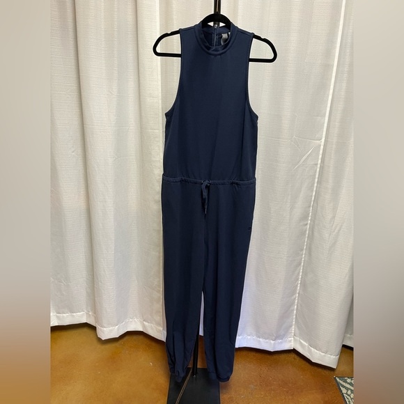 Sweaty Betty Kaya Jumpsuit in navy | size 8/10 - Picture 1 of 10